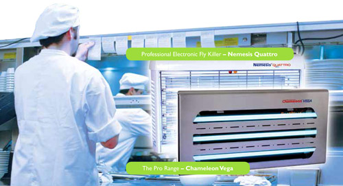 pestwest chameleon vega lampada elettroinsetticida professionale per industrie alimentali